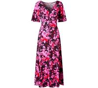 Joe Browns Joe Browns Pink Floral Print Button-Through Maxi Dress Pink 46