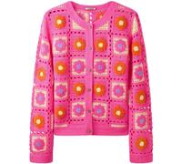 Joe Browns Joe Browns Pink Fun And Floral Crochet Cardigan