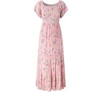 Joe Browns Joe Browns Pink Petite Beautiful Butterfly Print Crinkle Dress Pink EU 36 Petite (UK 8 P)