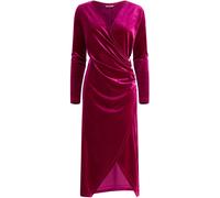 Joe Browns Joe Browns Pink V-Neck Stretchy Velour Dress Pink EU 38 (UK 10)