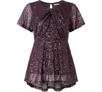 Joe Browns Joe Browns Purple Round Neck Sparkle Sequined Blouse