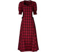 Joe Browns Joe Browns Red Check Lace-Up Dress Red 44
