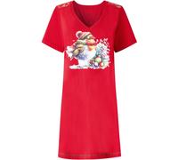 Joe Browns Joe Browns Red Festive Robin Jersey Nightie