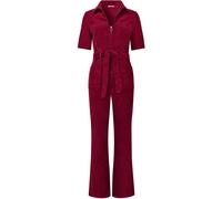 Joe Browns Joe Browns Red Petite Belted Bootcut Cord Jumpsuit