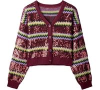 Joe Browns Joe Browns Red Sequin Oversized Cardigan