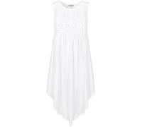 Joe Browns Joe Browns White Handkerchief Hem Lace Panel Long Line Top