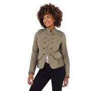 Joe Browns Khaki Military Style Lace Trim Jacket Veste, Kaki, 40 Femme
