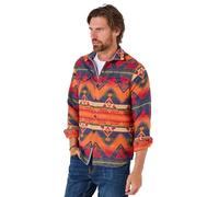 Joe Browns Men’s Aztec Pattern Long Sleeve Shirt Chemise, Multicolore, Medium Homme
