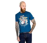 Joe Browns Music-Inspired Bold Crew Neck T-Shirt, Bleu, XL Homme