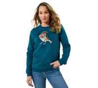 Joe Browns Relaxed Fit Robin Sweatshirt Maillot de survêtement, Turquoise, 36 Femme