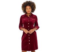 Joe Browns Retro Long Sleeve Cord Shirt Dress Robe, Baie, 44 Petite Femme