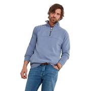 Joe Browns Ribbed Funnel Neck 1/4 Zip Top Pull-Over, Bleu Clair, L Homme