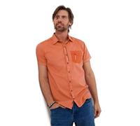 Joe Browns Short Sleeve Contrast Pocket Shirt Chemise à Bouton Bas, Orange, M Homme