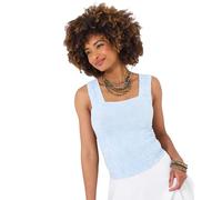 Joe Browns Slim Fit Textured Vest, Bleu, M-L Femme