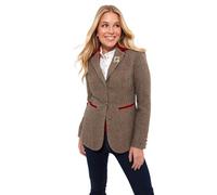 Joe Browns Smart Single-Breasted Heritage Velour Blazer, Marron, 34 Femme