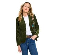Joe Browns Soft Corduroy Embroidered Cord Jacket Veste, Vert, 44 Femme