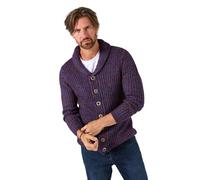 Joe Browns Stylish Reel Shawl Cardigan, Violet, XL Homme