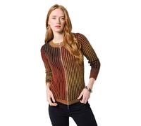 Joe Browns Textured Ribbed Zip Up Cardigan, Orange, 44 Femme
