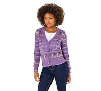 Joe Browns V-Neck Floral Cardigan, Violet, 38 Femme