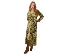 Joe Browns V Neck Floral Print Boho Maxi Dress Robe, Noir, 44 Femme