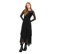 Joe Browns Versatile Black Lace Dress with Brooch Robe, Noir, 34 Femme