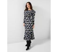 Joe Browns Vintage-Inspired Ditsy Midi Dress Robe, Noir, 42 Femme