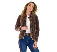 Joe Browns Vintage-Inspired Velvet Jacket Veste, Marron, 44 Femme