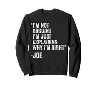 Joe Citation drôle Anniversaire Personnalisé Idée de nom Ingénieur Sweatshirt