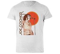 Joe Cocker T-Shirt Femme Basic Coton Gris Basic Cotton Grey Women's T-Shirt