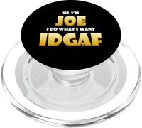 Joe Costume IDGAF Meme Personalized First Name Joseph PopSockets PopGrip pour MagSafe