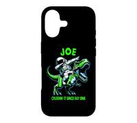 Joe Crushin' It Since Day One Astronaute Dinosaure Cartoon Coque pour iPhone 17