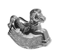 Joe Davies Cheval à bascule Plaqué argent Tirelire baptême bébé, New Born