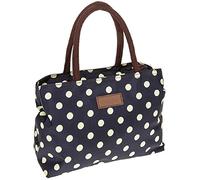 Joe Davies Equilibrium Sac à main imperméable Motif pois Bleu marine/crème