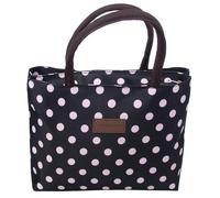 Joe Davies Equilibrium Sac à main imperméable Motif pois Bleu marine/crème, Noir/violet, One Size