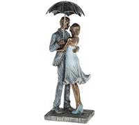 Joe Davies Rainy Day Romantic Embrace Figures Sculpture