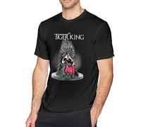 Joe Exotic King Mens Fashion Short Sleeve T-Shirt Cotton Shirts Outdoor Manches Courtes(Small)