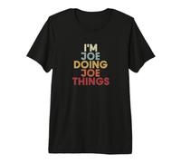 Joe Name Joe Personalized Name First Given T-Shirt Haut de Gamme