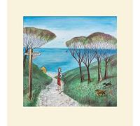 Joe Ramm (Beach Path 40 x 40cm Impression Montée