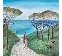 Joe Ramm (Beach Path Tableau Peinture sur Toile 30 x 30cm