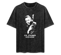 Joe Strummer 1952-2002 Men's Summer Casual Wash Tee Tops Size S