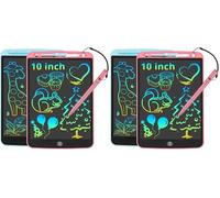 JOEAIS Tablette Dessin Enfant 2 Pack, Tablette Graphique De 10 Pouces pour Enfants, Jeux Ardoise Magique Cadeaux Parfaits pour Les GarçOns Et Les Filles 3 4 5 6 7 8 9 10 11 12 Ans (Rose + Bleu)