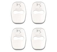 JOEBO 4PCS Couvercle de Serrure de Porte de Voiture, for Citroen DS4 DS5 DS5LS DS6 DS3 DS7, de Verrouillage Couvre-Acier en Acier Inoxydable,White