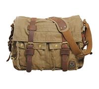 JoeBo Vintage Satchel Messenger Bag Soft Canvas Casual Crossbody Sacs à bandoulière / 356