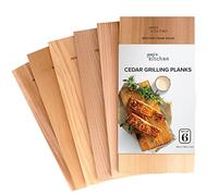 Joejis 6 Planches à Fumer pour Fumoir Viande et Poisson XXL - 30 x 15 x 1 cm - Planches Grillade pour Barbecues et Fumoirs - Planches BBQ en Cèdre Bois et fumoir - Bois de Fumage - 100% Naturel
