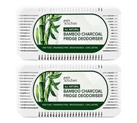 Joejis Désodorisant Frigo - Dure 12 mois, charbon de bamboo non parfumé de qualité supérieure anti odeur frigo Efficace frigo absorbeur d'odeur (2 pack)