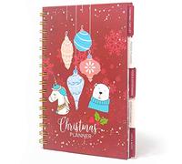 Joeji's Kitchen Agenda hebdomadaire à spirale aux couleurs de Noël | Agenda de l'organisateur 2024 | Planificateur de Noël 2024 format A5