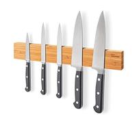 Joeji's Kitchen Barre Aimantée Magnetique porte couteaux 40 cm - Bambou Naturel - Idéale pour couteaux de cuisine et ustensiles - Porte Couteaux aimanté en bois solide