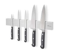 Joeji's Kitchen Barre Magnetique pour Couteaux 40cm - Aimant Couteau Mural en Inox Acier - Support Forte 3M auto-adhésif ou à vis - Aimant Cuisine Couteaux ou Outils Garage