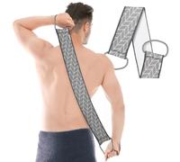 Joeji's Kitchen Brosse dos Douche - Gommage Corporel En Fibre Végétale Naturelle - Exfoliant Pour Le Dos Homme Et Femme - Brosse Douche Apaise Les Peaux Mortes Rugueuse