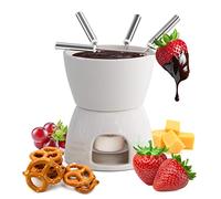 joeji's Kitchen Fondue Chocolat Bougie avec poelon Bougie et fourchettes Mini Fondue Chocolat Bougie chauffé pa Une Bougie à réchaud